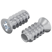 Produktbild för Skruv 2 pcs Silver M6 x 12 mm Järn