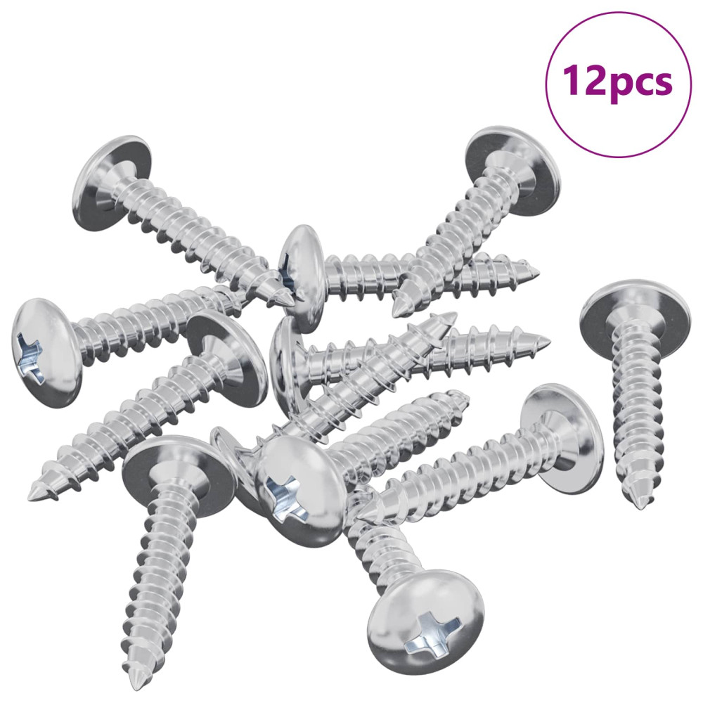 Produktbild för Självgängande spik 12 pcs Zinkbelagd 4 x 20 mm Stål