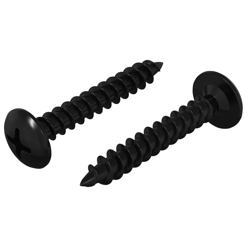 Produktbild för Självgängande spik 2 pcs Svart 4 x 25 mm Stål