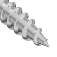 Produktbild för Träskruv 2 pcs Silver M4 x 28 mm Järn