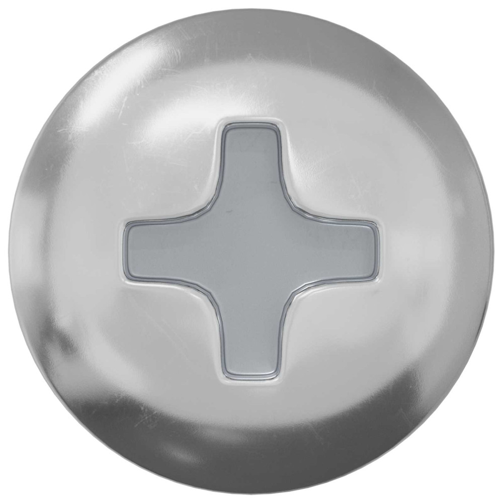 Produktbild för Träskruv 12 pcs Silver M4 x 28 mm Järn