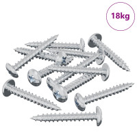 Produktbild för Träskruv 8182 pcs Silver M4 x 28 mm Järn