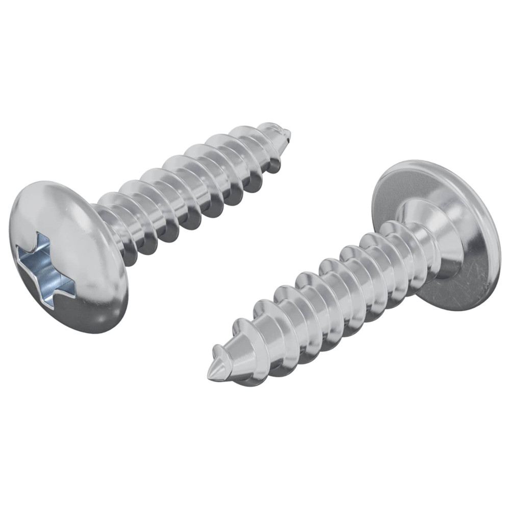 Produktbild för Skruv 2 pcs Silver M4 x 16 mm Stål