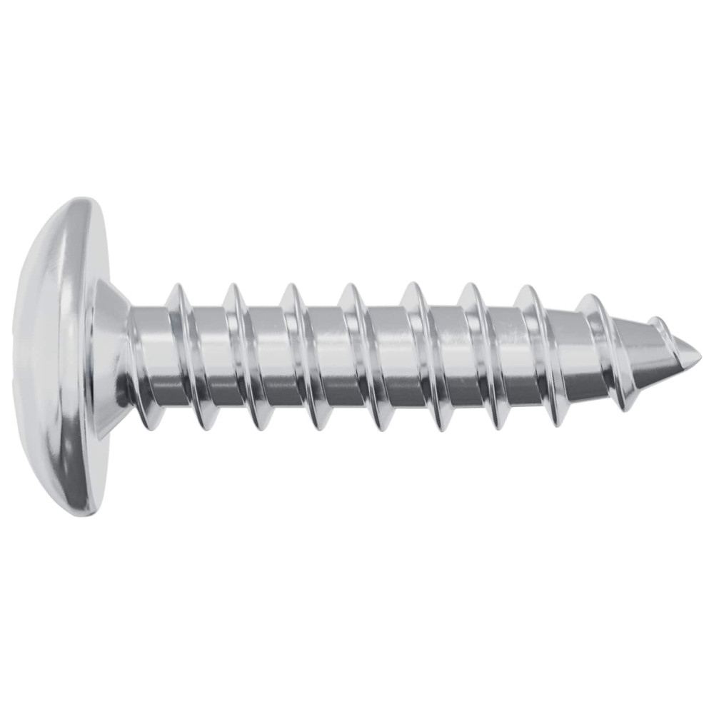 Produktbild för Skruv 12 pcs Silver M4 x 16 mm Stål