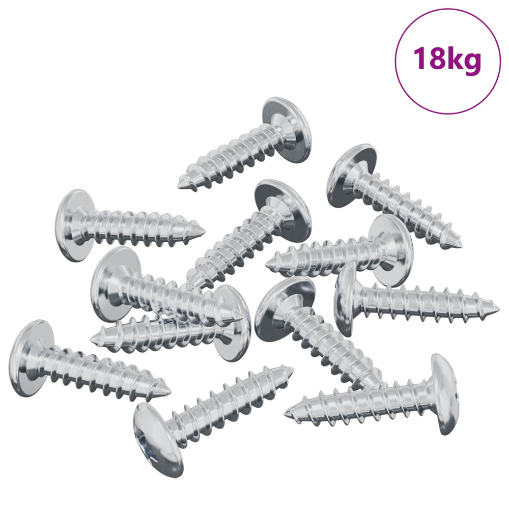 Produktbild för Skruv 13636 pcs Silver M4 x 16 mm Stål