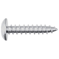 Produktbild för Träskruvar 2 pcs Silver M4 x 20 mm Stål