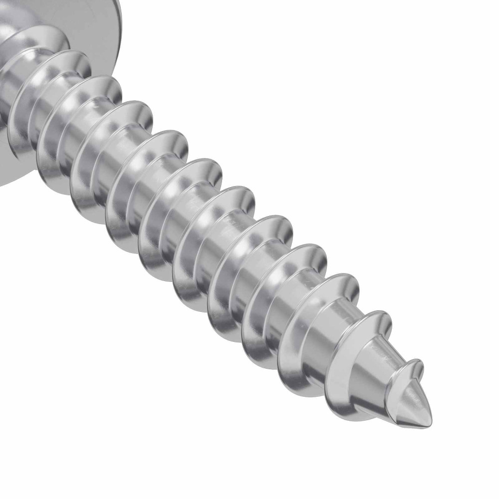 Produktbild för Träskruvar 12 pcs Silver M3,5 x 20 mm Stål