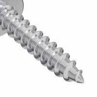 Produktbild för Träskruvar 10976 pcs Silver Stål