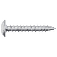 Produktbild för Träskruvar 2 pcs Silver M4 x 25 mm Stål