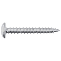 Produktbild för Träskruvar 2 pcs Silver M4 x 28 mm Stål