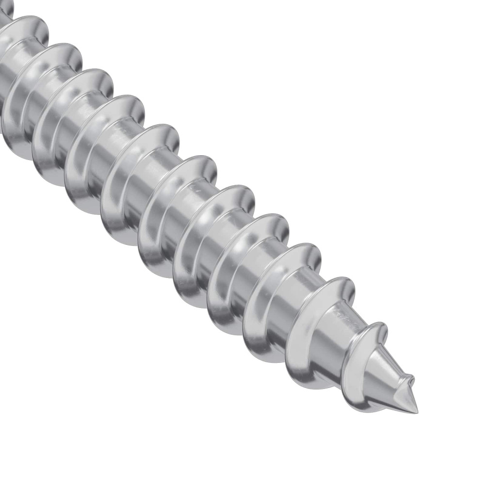 Produktbild för Träskruvar 2 pcs Silver M4 x 28 mm Stål