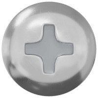 Produktbild för Träskruvar 12 pcs Silver M4 x 28 mm Stål