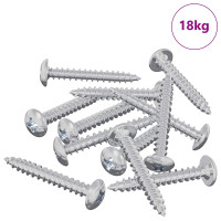 Produktbild för Träskruvar 8451 pcs Silver Stål