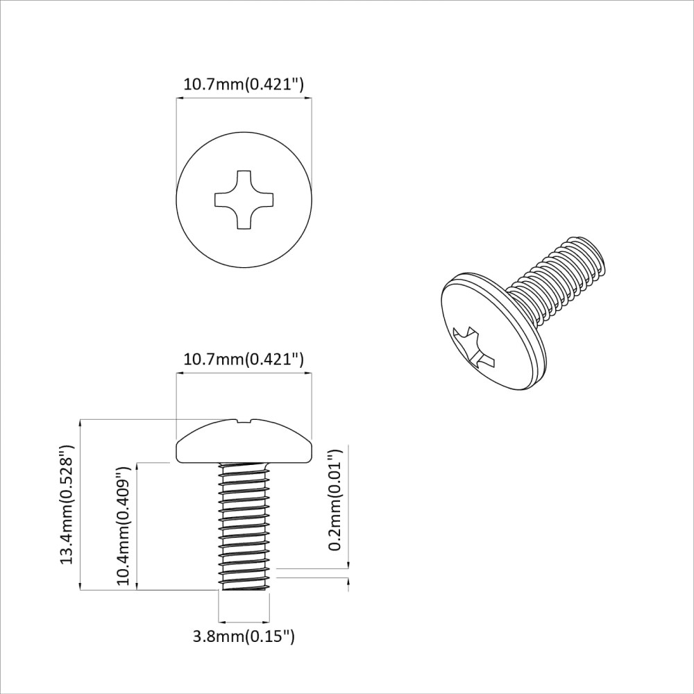 Produktbild för Hylsskruvar 8182 pcs Svart M4 x 10 mm Järn