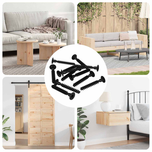 vidaXL Hylssfranskruv 5143 pcs Svart Järn
