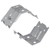 Produktbild för Fäste 2 pcs Zinkbelagd 106 x 55 x 1,5mm Stål