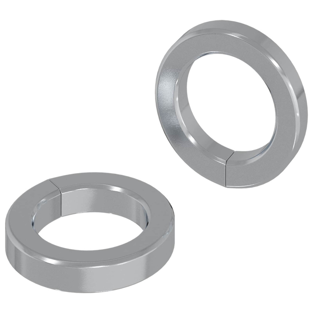 Produktbild för Fjädrande tvätt 2 pcs Vit 13 x 1 mm Järn