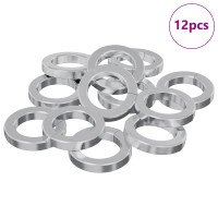Produktbild för Fjädrande tvätt 12 pcs Vit 13 x 1 mm Järn