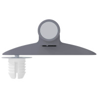 Produktbild för Mjukstängande Dämpare 2 pcs Grå 125 x 47 x 15 mm PP