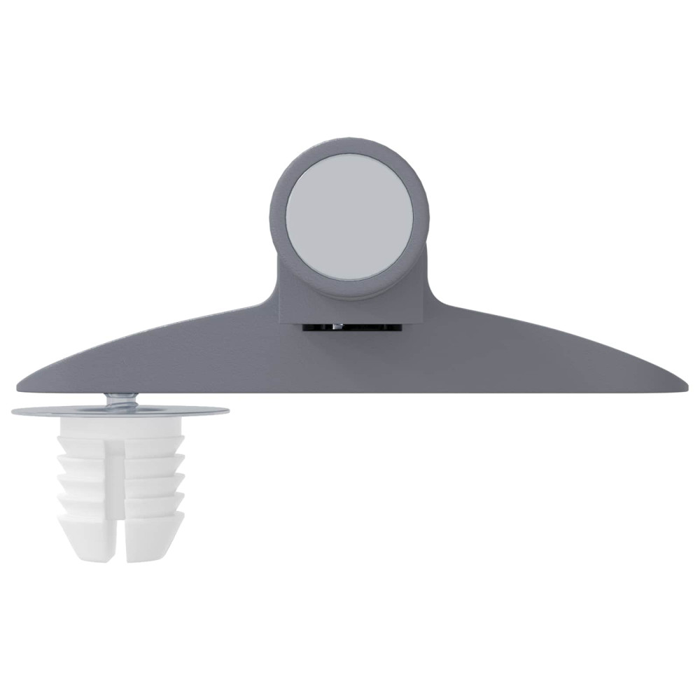 Produktbild för Mjukstängande Dämpare 12 pcs Grå 125 x 47 x 15 mm PP