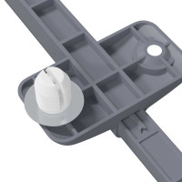 Produktbild för Mjukstängande Dämpare 1161 pcs Grå 125 x 47 x 15 mm PP
