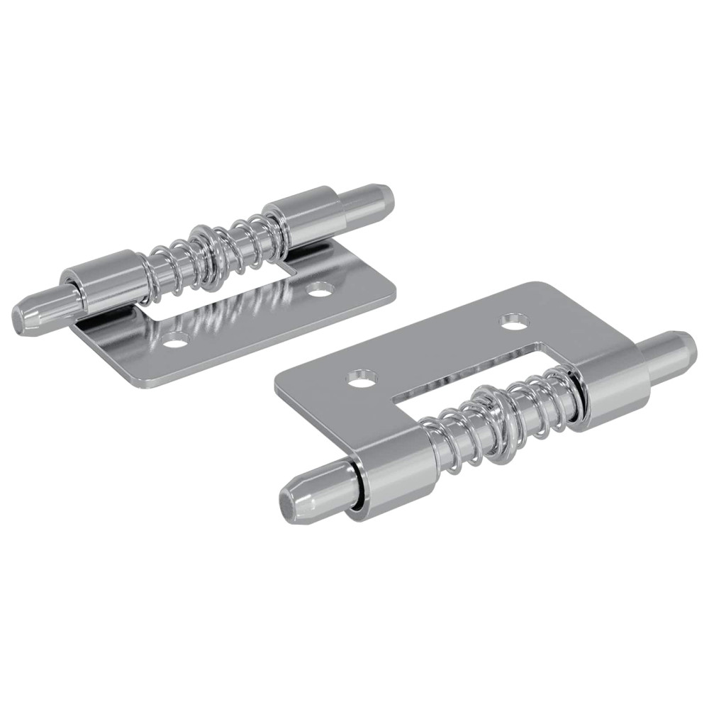 Produktbild för Lås 2 pcs Silver 46 x 17 x 1,2 mm Stål