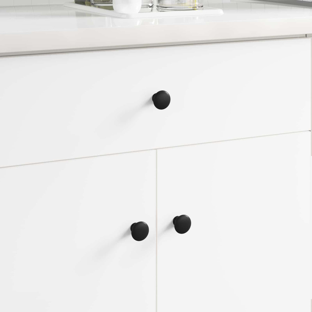 Produktbild för Handtag 2 pcs Svart Ø30 mm Aluminium