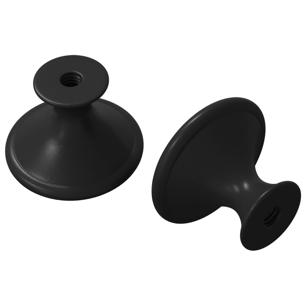Produktbild för Handtag 2 pcs Svart Ø30 mm Aluminium