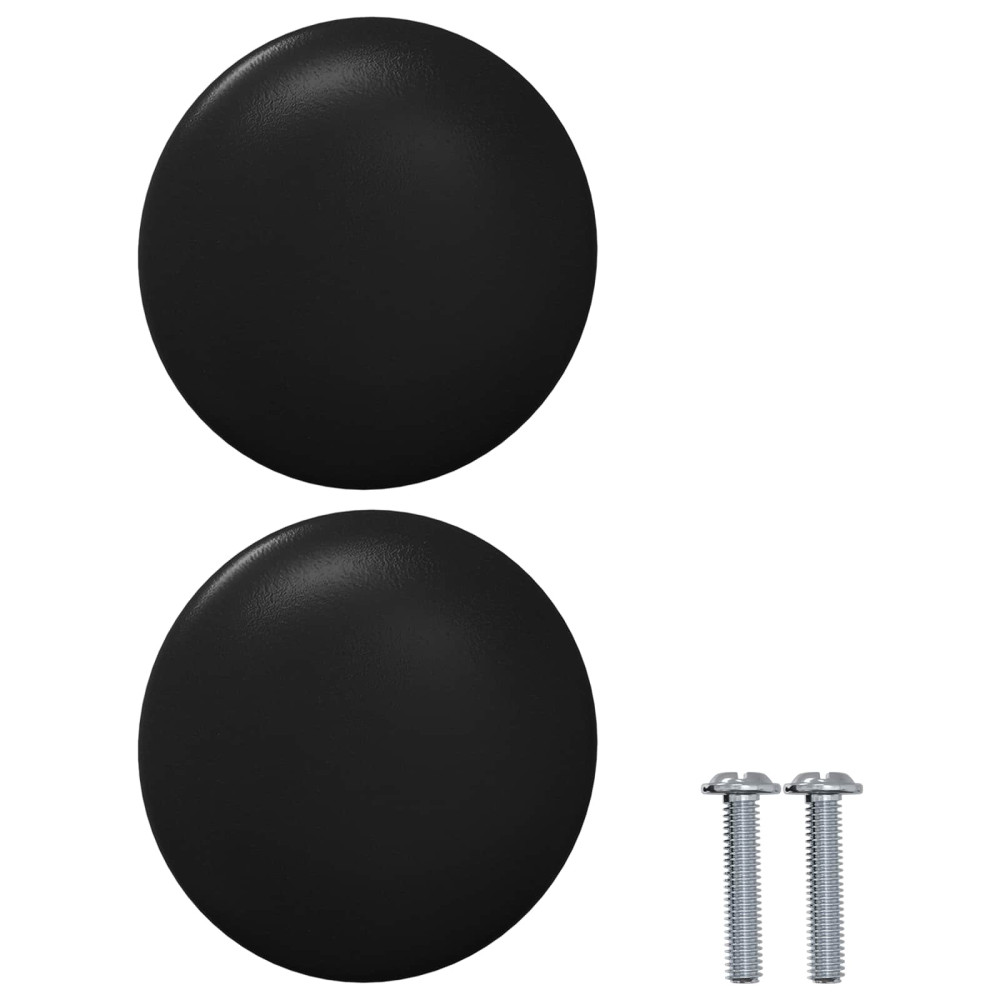 Produktbild för Handtag 2 pcs Svart Ø30 mm Aluminium