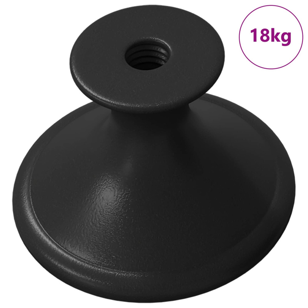 Produktbild för Handtag 1461 pcs Svart Ø30 mm Aluminium