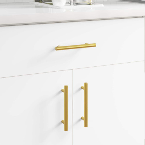 vidaXL Skåphandtag 2 pcs Guld 150 mm Rostfritt stål