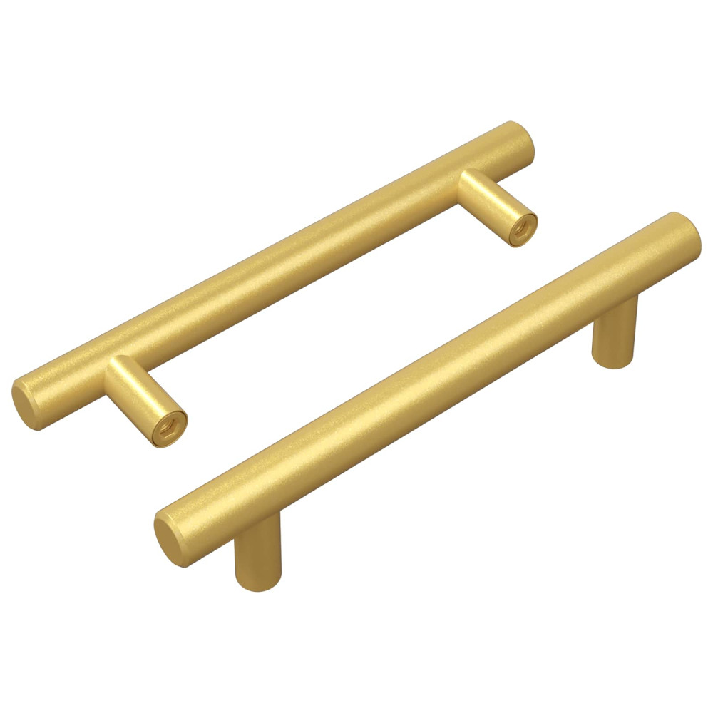 Produktbild för Skåphandtag 2 pcs Guld 150 mm Rostfritt stål