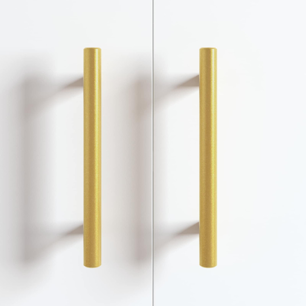 Produktbild för Skåphandtag 2 pcs Guld 150 mm Rostfritt stål