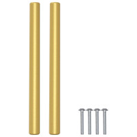 Produktbild för Skåphandtag 12 pcs Guld 150 mm Rostfritt stål