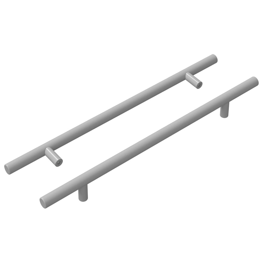 Produktbild för Skåphandtag 2 pcs Silver 300 mm Rostfritt stål