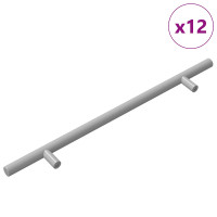 Produktbild för Skåphandtag 12 pcs Silver 300 mm Rostfritt stål
