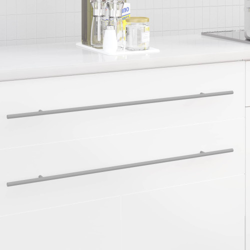 vidaXL Skåphandtag 2 pcs Silver 800 mm Rostfritt stål