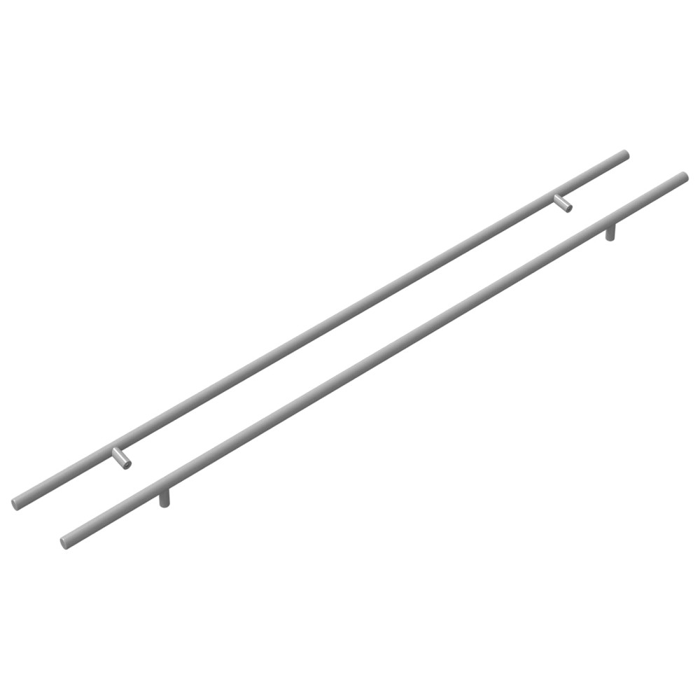 Produktbild för Skåphandtag 2 pcs Silver 800 mm Rostfritt stål