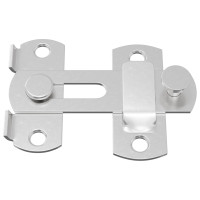 Produktbild för Dörrlås 12 pcs Silver 70 x 8 mm Stål