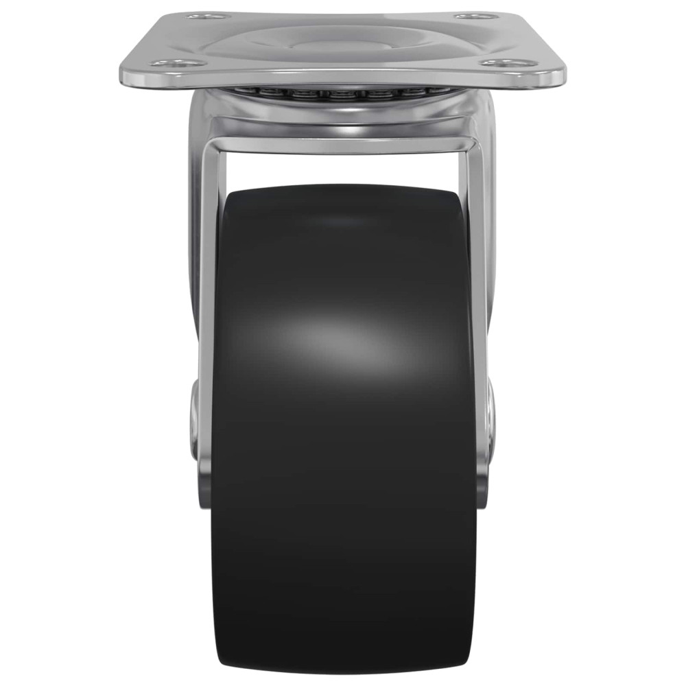 Produktbild för Svängbart hjul 12 pcs Silver 60 x 60 x 50 mm Järn och nylon