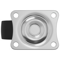 Produktbild för Svängbart hjul 12 pcs Silver 60 x 60 x 50 mm Järn och nylon