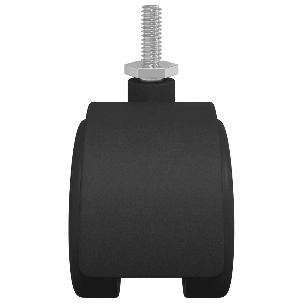 Produktbild för Hjul 12 pcs Svart 40,1 x 37,8 mm PP och järn