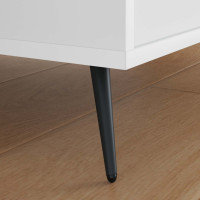 Produktbild för Stående fötter 2 pcs Svart 56 x 56 x 100 mm Järn