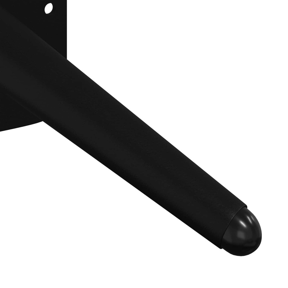 Produktbild för Stående fötter 12 pcs Svart 56 x 56 x 100 mm Järn