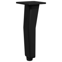 Produktbild för Stående Fötter 2 pcs Svart 40 x 40 x 100 mm Järn