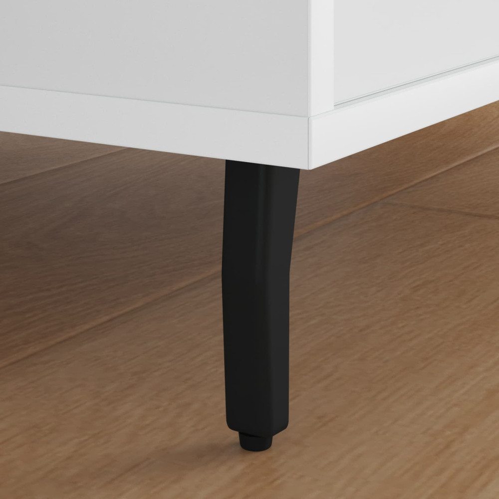 Produktbild för Stående Fötter 2 pcs Svart 40 x 40 x 100 mm Järn
