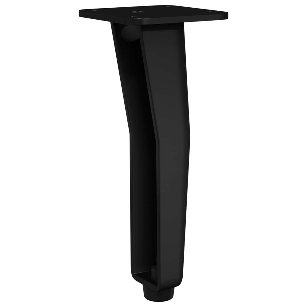 Produktbild för Stående Fötter 2 pcs Svart 40 x 40 x 100 mm Järn