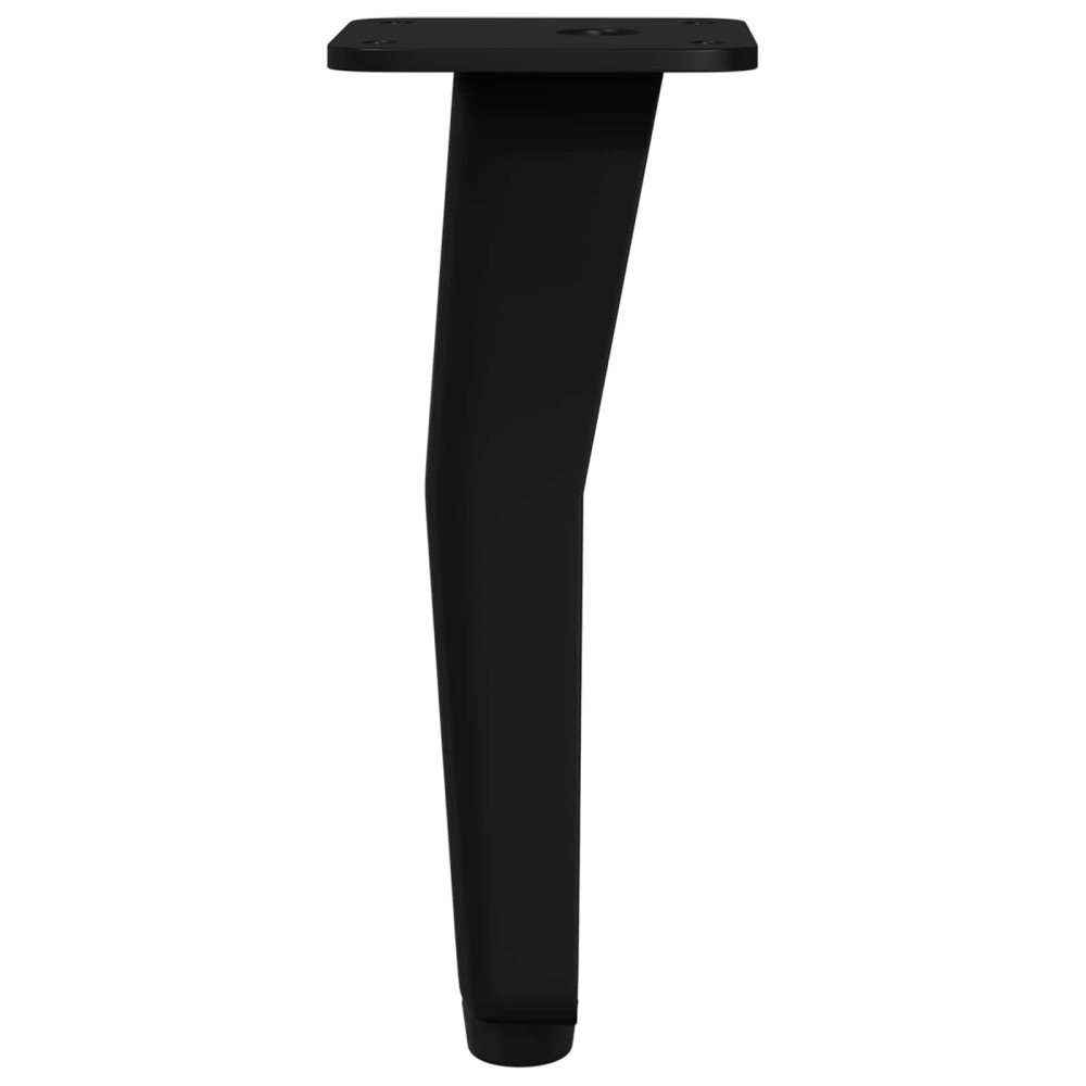 Produktbild för Stående Fötter 12 pcs Svart 40 x 40 x 100 mm Järn