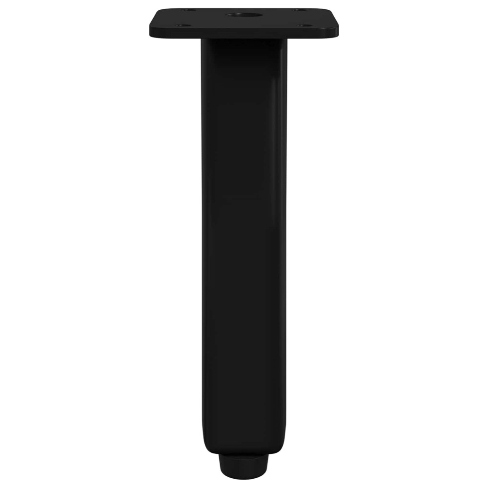 Produktbild för Stående Fötter 12 pcs Svart 40 x 40 x 100 mm Järn