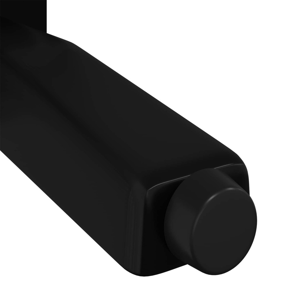 Produktbild för Stående Fötter 12 pcs Svart 40 x 40 x 100 mm Järn